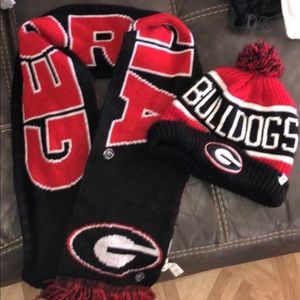 UGA hat and Scarf combo